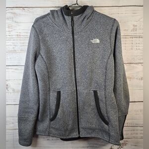 The North Face Heather Gray Zip-Up Jacket Womens Size Medium Fleece